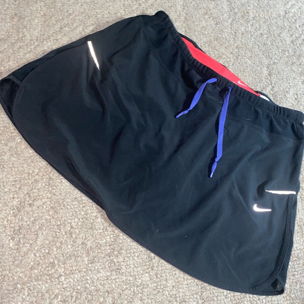 Nike dri fit athletic skirt with fitted shorts under